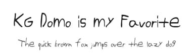 KG Domo is my Favorite by Kimberly Geswein — Script Handwritten Font — thumbnail 1