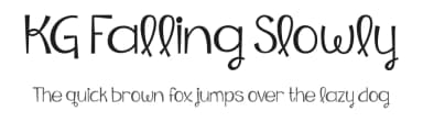 KG Falling Slowly by Kimberly Geswein — Script Handwritten Font — thumbnail 1