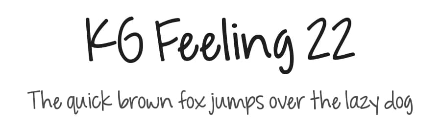 KG Feeling 22 by Kimberly Geswein — Script Handwritten Font
