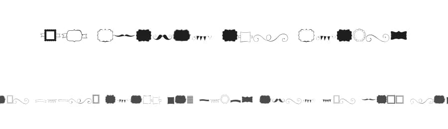 KG Flavor and Frames by Kimberly Geswein — Dingbats Font