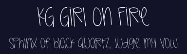 KG Girl On Fire by Kimberly Geswein — Script Handwritten Font — thumbnail 2