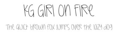 KG Girl On Fire by Kimberly Geswein — Script Handwritten Font — thumbnail 1