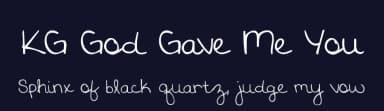 KG God Gave Me You by Kimberly Geswein — Script Handwritten Font — thumbnail 2