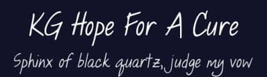 KG Hope For A Cure by Kimberly Geswein — Script Handwritten Font — thumbnail 2
