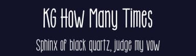 KG How Many Times by Kimberly Geswein — Script Handwritten Font — thumbnail 2
