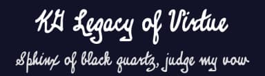 KG Legacy of Virtue by Kimberly Geswein — Script Handwritten Font — thumbnail 2