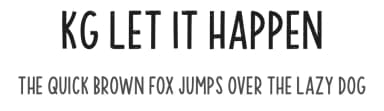 KG Let It Happen by Kimberly Geswein — Script Handwritten Font — thumbnail 1
