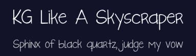 KG Like A Skyscraper by Kimberly Geswein — Script Handwritten Font — thumbnail 2