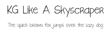 KG Like A Skyscraper by Kimberly Geswein — Script Handwritten Font — thumbnail 1