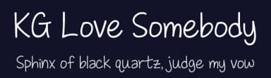 KG Love Somebody by Kimberly Geswein — Script Handwritten Font — thumbnail 2