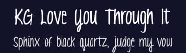 KG Love You Through It by Kimberly Geswein — Script Handwritten Font — thumbnail 2