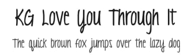 KG Love You Through It by Kimberly Geswein — Script Handwritten Font — thumbnail 1