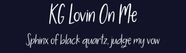 KG Lovin On Me by Kimberly Geswein — Script Handwritten Font — thumbnail 2