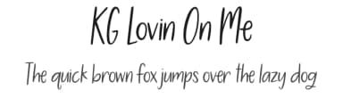 KG Lovin On Me by Kimberly Geswein — Script Handwritten Font — thumbnail 1