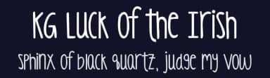 KG Luck of the Irish by Kimberly Geswein — Script Handwritten Font — thumbnail 2