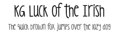 KG Luck of the Irish by Kimberly Geswein — Script Handwritten Font — thumbnail 1