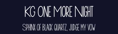 KG One More Night by Kimberly Geswein — Script Handwritten Font — thumbnail 2