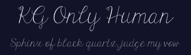 KG Only Human by Kimberly Geswein — Script Handwritten Font — thumbnail 2
