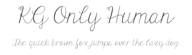 KG Only Human by Kimberly Geswein — Script Handwritten Font — thumbnail 1