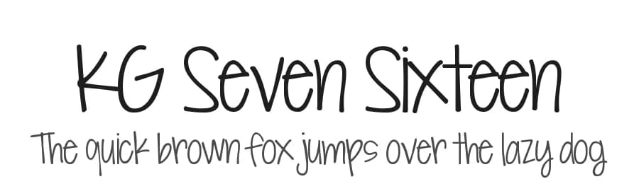 KG Seven Sixteen by Kimberly Geswein — Script Handwritten Font