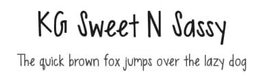 KG Sweet N Sassy by Kimberly Geswein — Script Handwritten Font — thumbnail 1