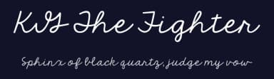 KG The Fighter by Kimberly Geswein — Script Handwritten Font — thumbnail 2