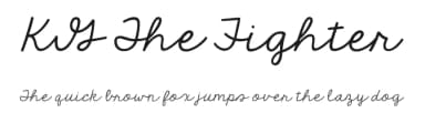 KG The Fighter by Kimberly Geswein — Script Handwritten Font — thumbnail 1