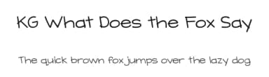 KG What Does the Fox Say by Kimberly Geswein — Script Handwritten Font — thumbnail 1
