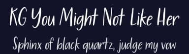 KG You Might Not Like Her by Kimberly Geswein — Script Handwritten Font — thumbnail 2