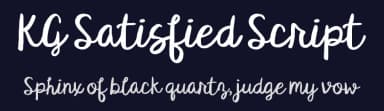 KG Satisfied Script by Kimberly Geswein — Script Handwritten Font — thumbnail 2