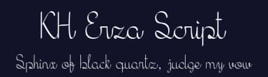 KH Erza Script by Khiro — Script Handwritten Font — thumbnail 2
