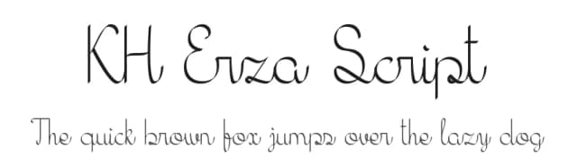 KH Erza Script by Khiro — Script Handwritten Font