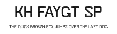 KH Faygt SP by Khiro — Sans Serif Font — thumbnail 1