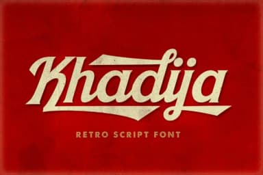 Khadija Spurs Font by Mikrojihad Typefounder — Script Handwritten Font — thumbnail 1