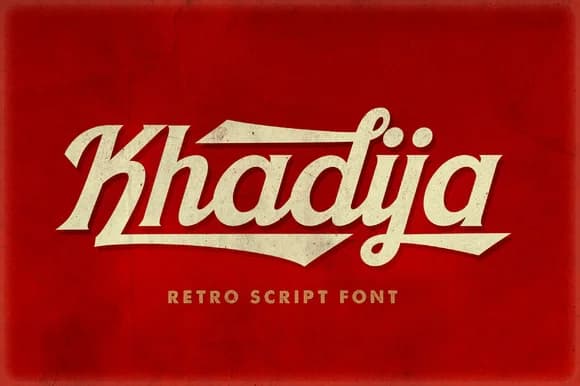 Khadija Spurs Font by Mikrojihad Typefounder — Script Handwritten Font