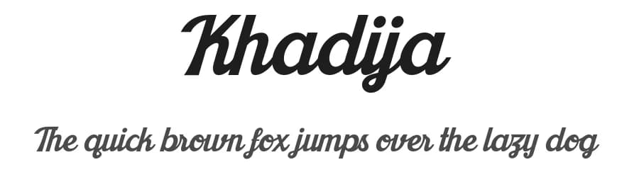 Khadija by Mikrojihad Typography — Script Handwritten Font