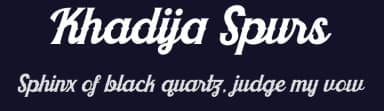 Khadija Spurs by Mikrojihad Typography — Script Handwritten Font — thumbnail 2