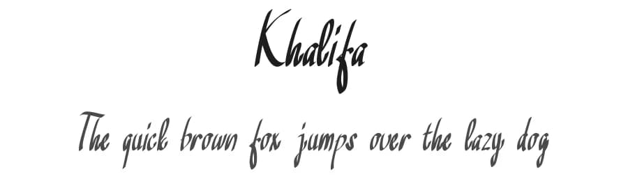 Khalifa by Farz Studio — Script Handwritten Font
