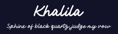 Khalila by Zuzulgo Studio — Script Handwritten Font — thumbnail 2