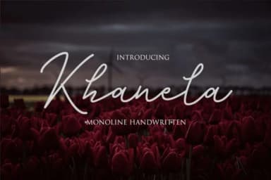 Khanela Font by Hustletter — Script Handwritten Font — thumbnail 1