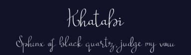 Khatabi by Hedi Miftah — Script Handwritten Font — thumbnail 2