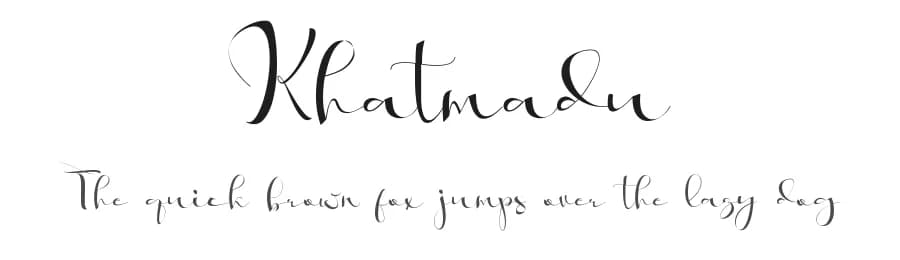 Khatmadu by aldedesign — Script Handwritten Font