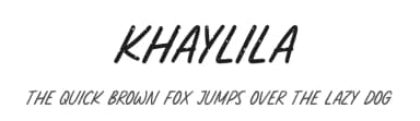 Khaylila by Allouse Studio — Script Handwritten Font — thumbnail 1