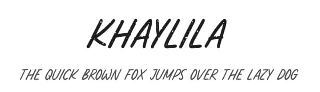 Khaylila by Allouse Studio — Script Handwritten Font