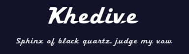 Khedive — Script Handwritten Font — thumbnail 2