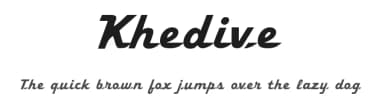 Khedive — Script Handwritten Font — thumbnail 1