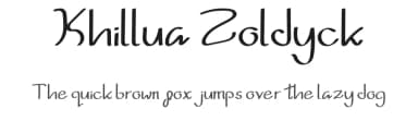Khillua Zoldyck by Marhandam Palindung — Script Handwritten Font — thumbnail 1