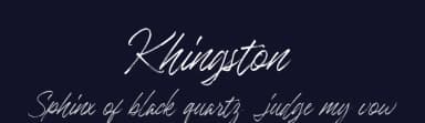 Khingston by Creatype Studio — Script Handwritten Font — thumbnail 2