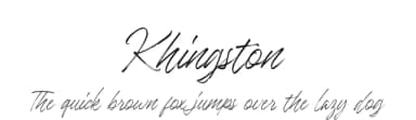 Khingston by Creatype Studio — Script Handwritten Font — thumbnail 1