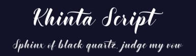 Khinta Script by FadeLine Studio — Script Handwritten Font — thumbnail 2